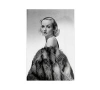 Retro Hollywood Movie Star Carole Lombard Canvas Poster Wall Art Decor Print Picture Paintings for Living Room Bedroom Decoration Unframe-style 12x18inch(30x45cm)