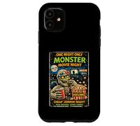 Retro Horror Monster Movie Zombie Drive-In Design Case for iPhone 11