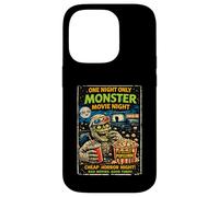 Retro Horror Monster Movie Zombie Drive-In Design Case for iPhone 14 Pro