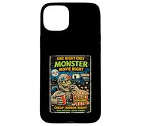 Retro Horror Monster Movie Zombie Drive-In Design Case for iPhone 15 Plus