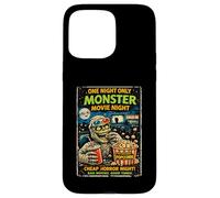 Retro Horror Monster Movie Zombie Drive-In Design Case for iPhone 15 Pro Max