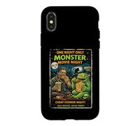 Retro Horror Monster Movie Zombie Drive-In Design Case for iPhone X/XS