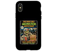 Retro Horror Monster Movie Zombie Drive-In Design Case for iPhone X/XS