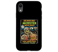 Retro Horror Monster Movie Zombie Drive-In Design Case for iPhone XR