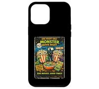Retro Horror Monster Popcorn Drive-In Design Case for iPhone 12 Pro Max