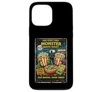 Retro Horror Monster Popcorn Drive-In Design Case for iPhone 13 Pro Max
