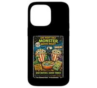 Retro Horror Monster Popcorn Drive-In Design Case for iPhone 14 Pro Max