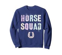 Retro HORSE SQUAD Country Vibes Pony Equestrian Farm Lasso Sweatshirt