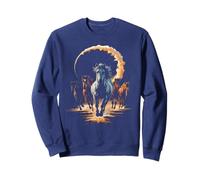 Retro Horses Gallop Squad Pony Ranch Vibes Canter Sarcasm Sweatshirt
