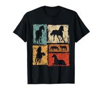 Retro Horses Horseback Riding Men Women Kids Vintage Horse T-Shirt