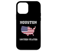 Retro Houston United States Distressed United States Flag Case for iPhone 12 mini