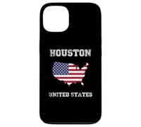 Retro Houston United States Distressed United States Flag Case for iPhone 13