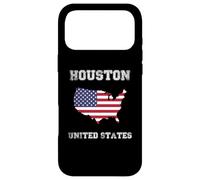 Retro Houston United States Distressed United States Flag Case for iPhone 17 Pro Max