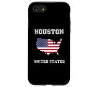 Retro Houston United States Distressed United States Flag Case for iPhone SE (2020) / 7/8