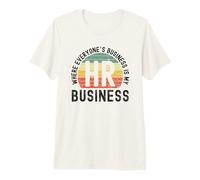 Retro HR Where Everyone's Business is My Business Sunset Premium T-Shirt