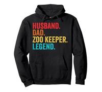 Retro Husband Dad Zoo Keeper Legend Father Dad Gifts Pullover Hoodie