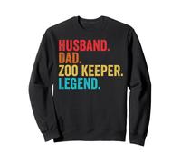 Retro Husband Dad Zoo Keeper Legend Father Dad Gifts Sweatshirt