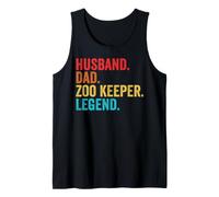 Retro Husband Dad Zoo Keeper Legend Father Dad Gifts Tank Top