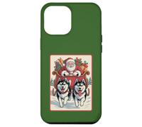 Retro Husky Christmas Sled Team - Santa’s Dog Sled Crew Case for iPhone 12 Pro Max
