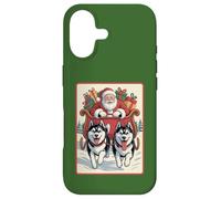 Retro Husky Christmas Sled Team - Santa’s Dog Sled Crew Case for iPhone 17