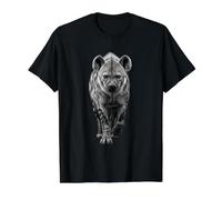 Retro Hyena Illustration Savanna Wildlife Predator Nature Value Graphic T-Shirt, Men, Black, M