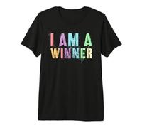 Retro I AM Winner Empowering Champion Motivational Personal Premium T-Shirt