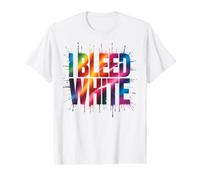 Retro I Bleed White Team Vibes Only Spirit Week My Field Day Value Graphic T-Shirt