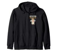 Retro I Could Be Meaner But Jesus Said No Funny Christian Zip Hoodie