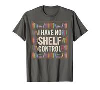Retro I Have NO Shelf Control Bookworm Nerd Book Club T-Shirt