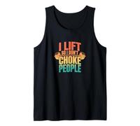 Retro I Lift So I Stay Calm - Funny Workout Tank Top