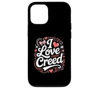 Retro I Love CREED First Name Personalized Heart Kids Women Case for iPhone 12/12 Pro