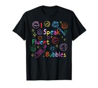 Retro I Speak Fluent Bubbles SLP Speech Language Pathologist T-Shirt