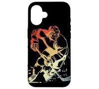 Retro Ice Hockey Guy Graphic for Boys Case for iPhone 16