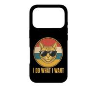 Retro Ich Mache was ich Want, cat Funny cat Lover Case for iPhone 17 Pro