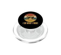 Retro Ich Mache was ich Want, cat Funny cat Lover PopSockets PopGrip for MagSafe