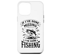 Retro If I've Gone Missing I've Gone Fishing Funny Angler Case for iPhone 12 Pro Max