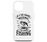 Retro If I've Gone Missing I've Gone Fishing Funny Angler Case for iPhone 13