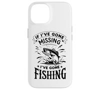 Retro If I've Gone Missing I've Gone Fishing Funny Angler Case for iPhone 14