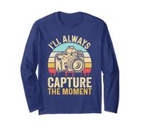Retro I'll Always Capture The Moment Camera Photographer Long Sleeve T-Shirt