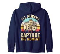 Retro I'll Always Capture The Moment Camera Photographer Zip Hoodie