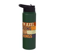 Retro I'm Axel Doing Axel Things Funny Birthday Joke Stainless Steel Insulated Water Bottle