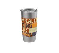 Retro I'm Caleb Doing Caleb Things Funny Birthday Joke Stainless Steel Insulated Tumbler