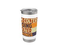Retro I'm Colter Doing Colter Things Funny Birthday Joke Stainless Steel Insulated Tumbler