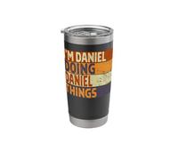 Retro I'm Daniel Doing Daniel Things Funny Birthday Joke Stainless Steel Insulated Tumbler