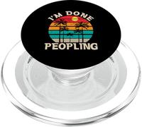 Retro I'm Done Peopling - Introverts Not Social People PopSockets PopGrip for MagSafe