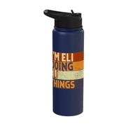 Retro I'm ELI Doing ELI Things Funny Birthday Joke Stainless Steel Insulated Water Bottle