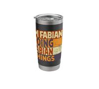 Retro I'm Fabian Doing Fabian Things Funny Birthday Joke Stainless Steel Insulated Tumbler