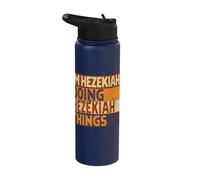Retro I'm Hezekiah Doing Hezekiah Things Funny Birthday Joke Stainless Steel Insulated Water Bottle