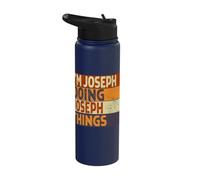 Retro I'm Joseph Doing Joseph Things Funny Birthday Joke Stainless Steel Insulated Water Bottle