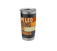 Retro I'm Leo Doing Leo Things Funny Birthday Joke Stainless Steel Insulated Tumbler